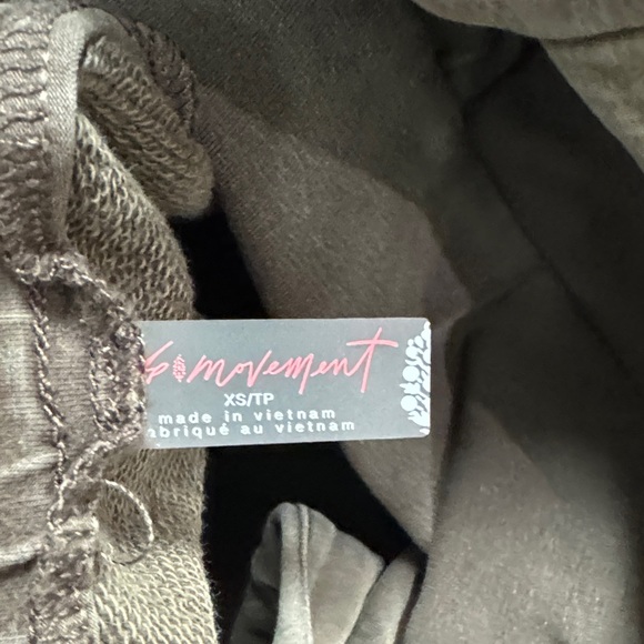 Free People FP Movement Inbound Onesie Espresso Brown Jumpsuit Joggers size XS/S - Picture 12 of 13